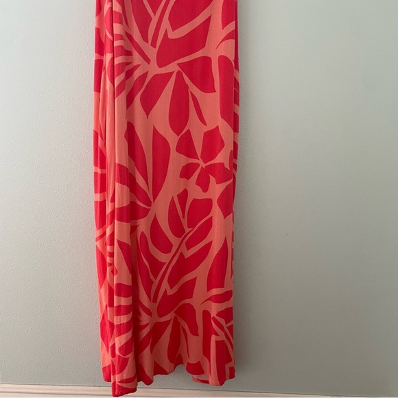 TRIBAL Tropical Print Maxi Dress pink size LP - Picture 4 of 12